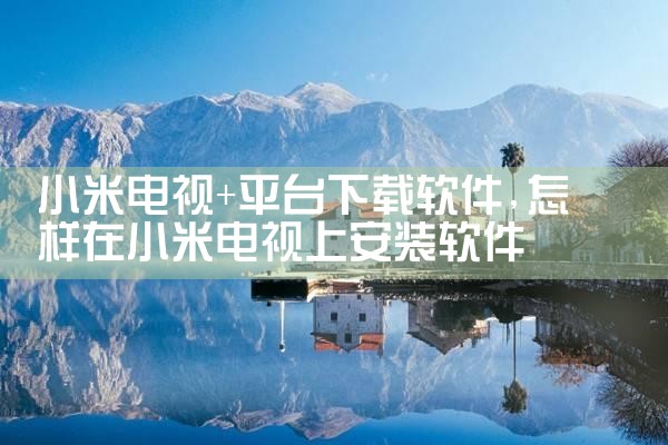 小米电视+平台下载软件