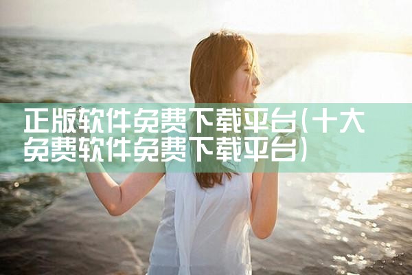 正版软件免费下载平台