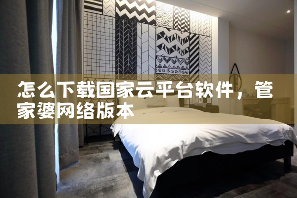 怎么下载国家云平台软件